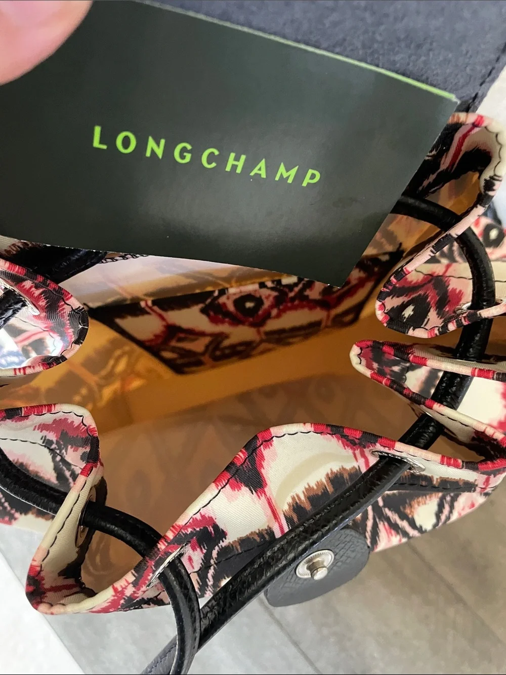 NWOT Longchamp graphic print backpack